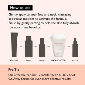 HARUHARU Wonder Centella fits into morning routine for balanced skin.
