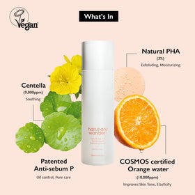 HARUHARU Wonder orange-fruit-water glow hinting at bright, radiant look.