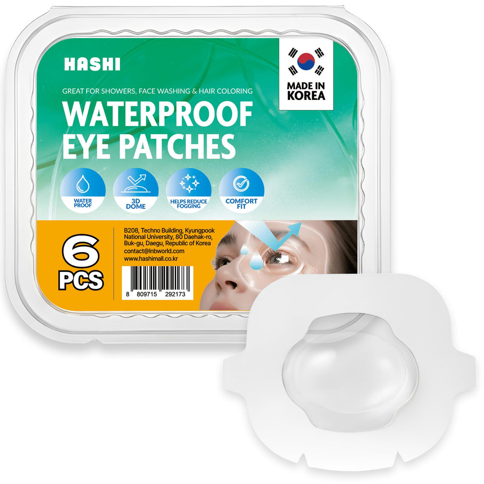 HASHI lash shield dome close-up showing moisture barrier for showers