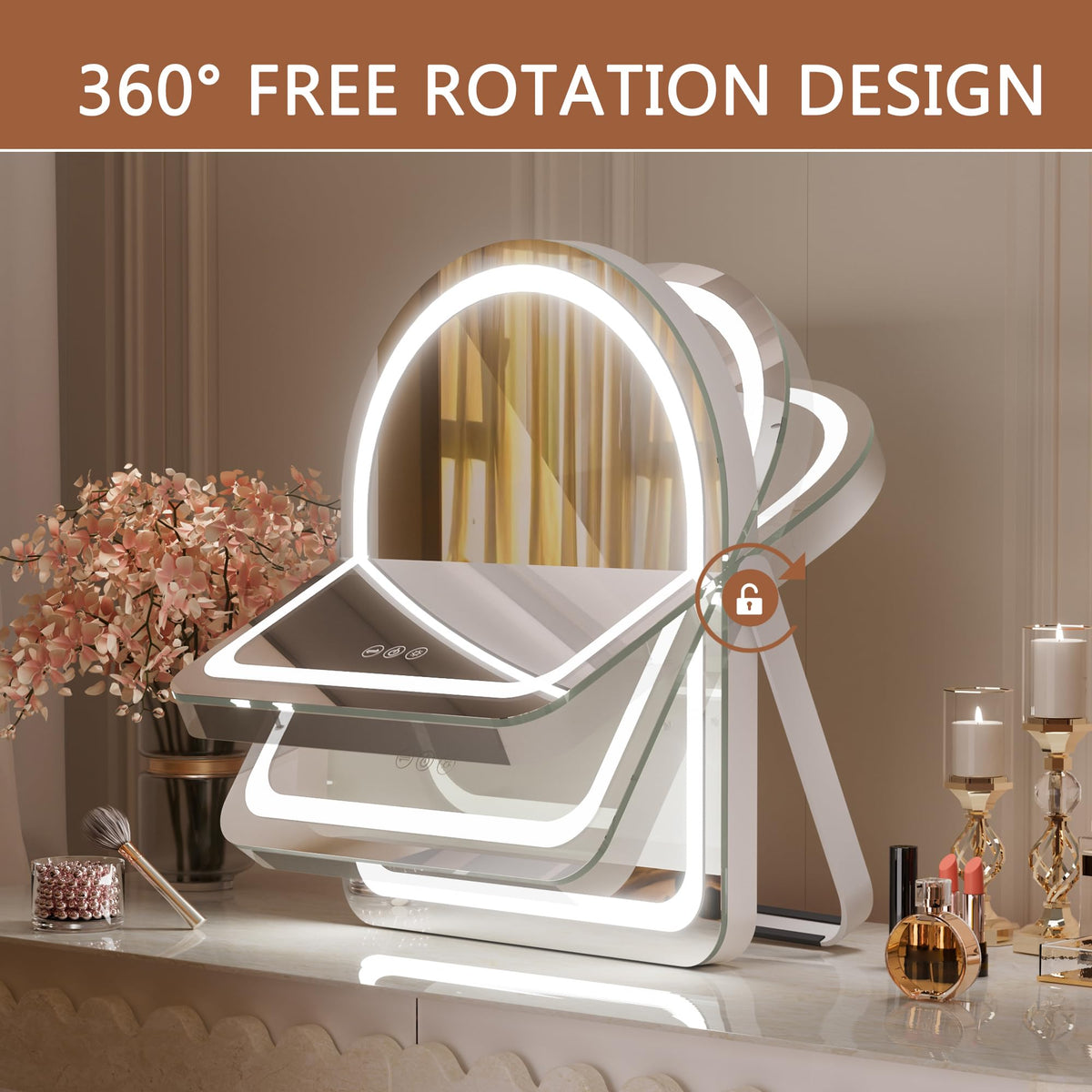 Hasipu dimmable three-mode lighting supports warm, natural, or cool tones