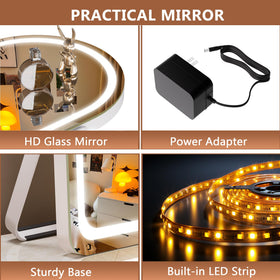 Durable metal frame provides steady support during daily use