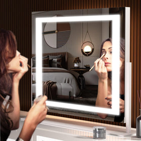 Hasipu vanity mirror offers warm, natural, and cool lighting options