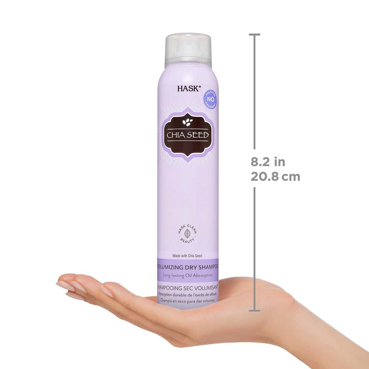 HASK aluminum-free label on hair care bundle