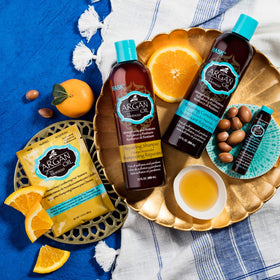 HASK Argan Repairing Deep Conditioner bottle close-up without silicones and sulfates