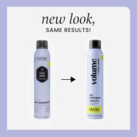 HASK chia-seed volumizing dry shampoo front view for quick refresh