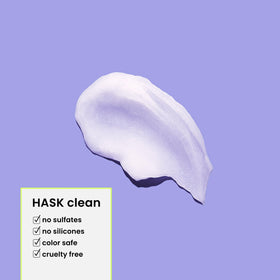 HASK conditioner on hair strands implies smoothness and manageability.