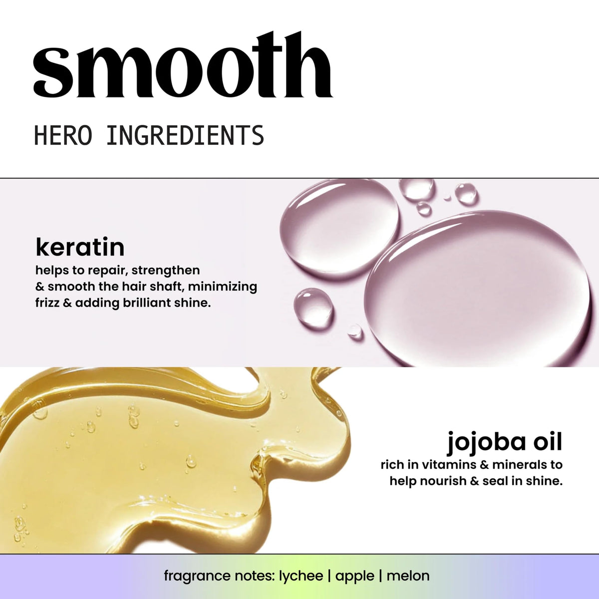 HASK Conditioner texture close-up showing soft detangling action
