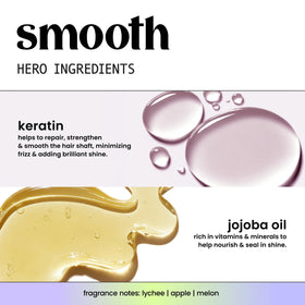 HASK Conditioner texture close-up showing soft detangling action