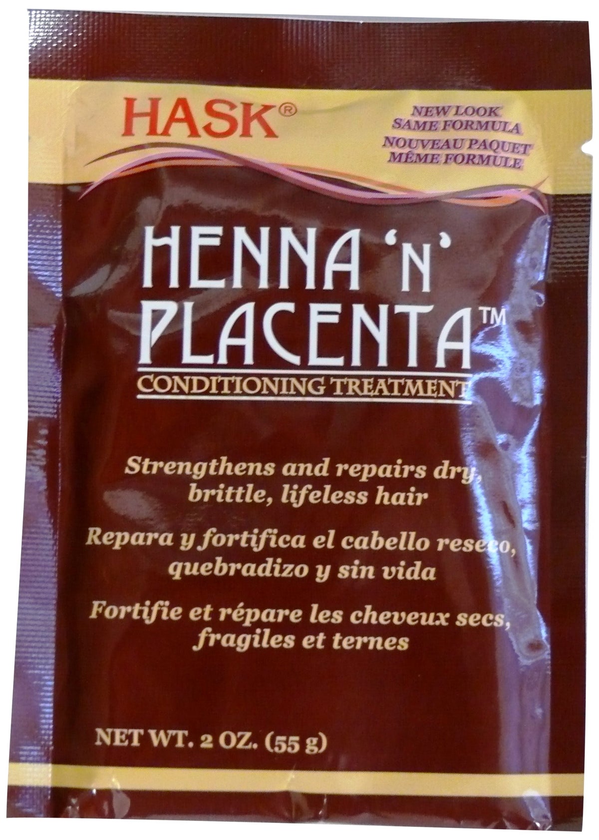 HASK Henna & Placenta conditioning treatment pack of 12 bottles for daily hair nourishment