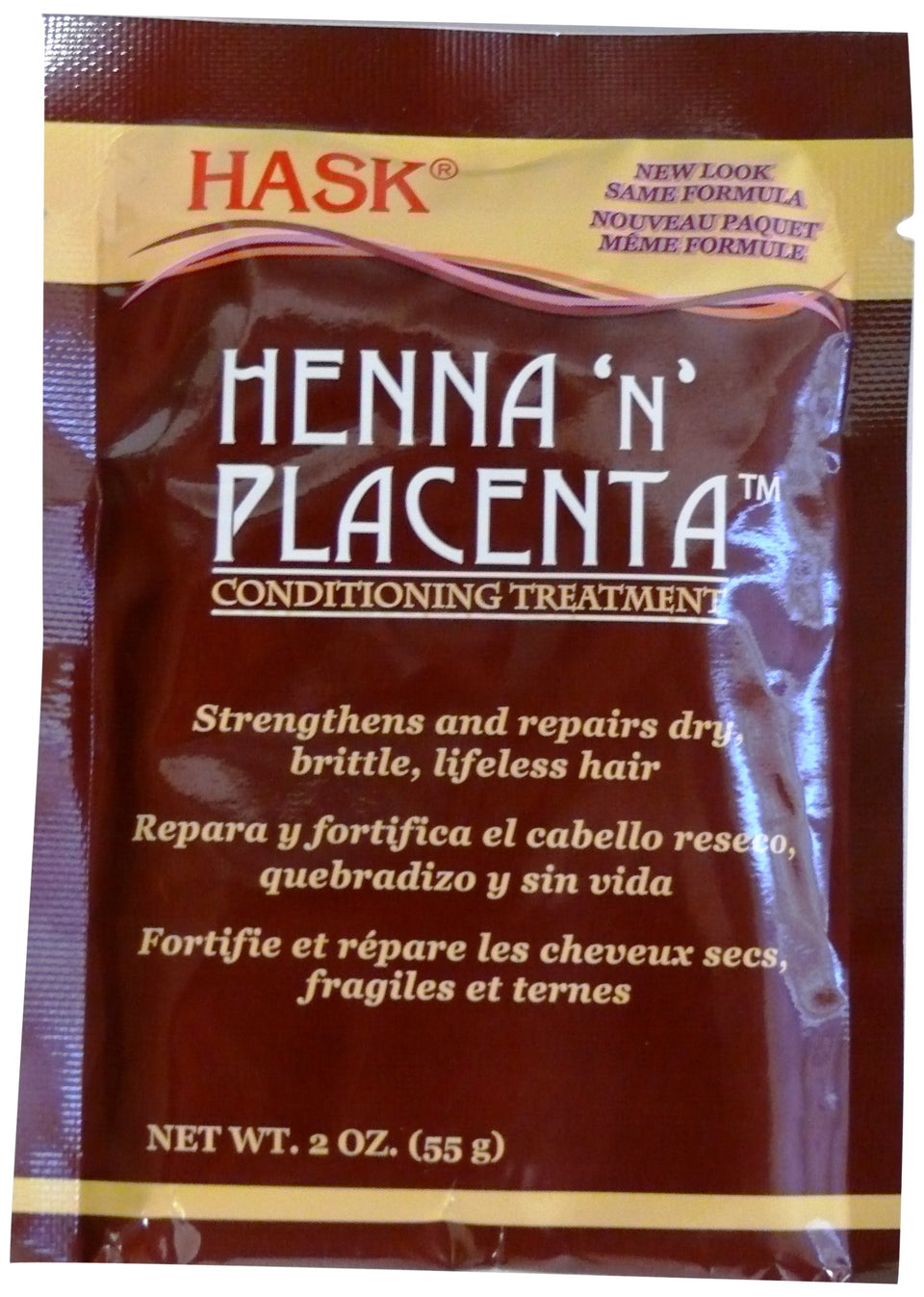 HASK Henna & Placenta conditioning treatment pack of 12 bottles for daily hair nourishment