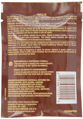 HASK Henna & Placenta 2 oz bottle highlights easy conditioning routine for healthy shine