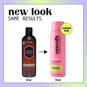 HASK Keratin Smoothing Conditioner bottle for detangling and manageability
