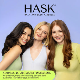 HASK finished hair feel silky, smooth, and shiny