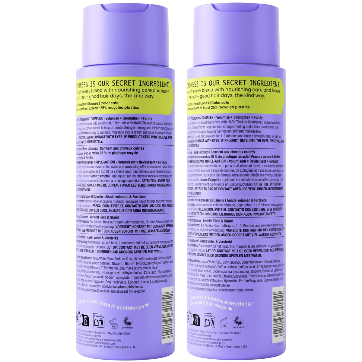 Conditioner tube resting on towel evokes soft, manageable styling results.