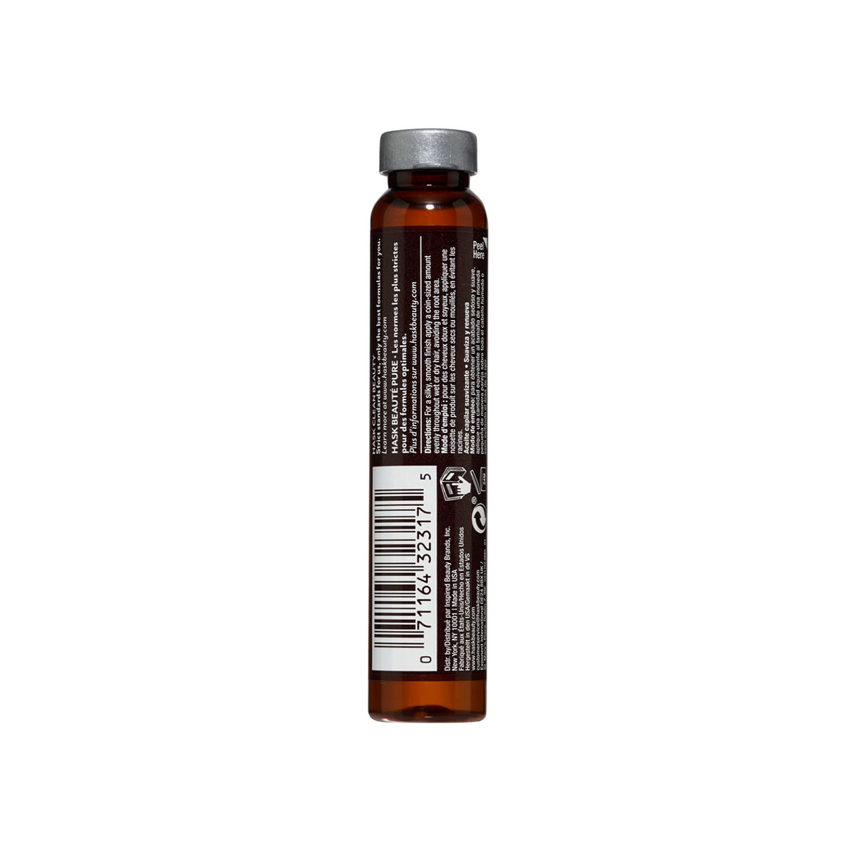 HASK Keratin Vials packaging shows the 12-piece set for at-home smoothing shine.