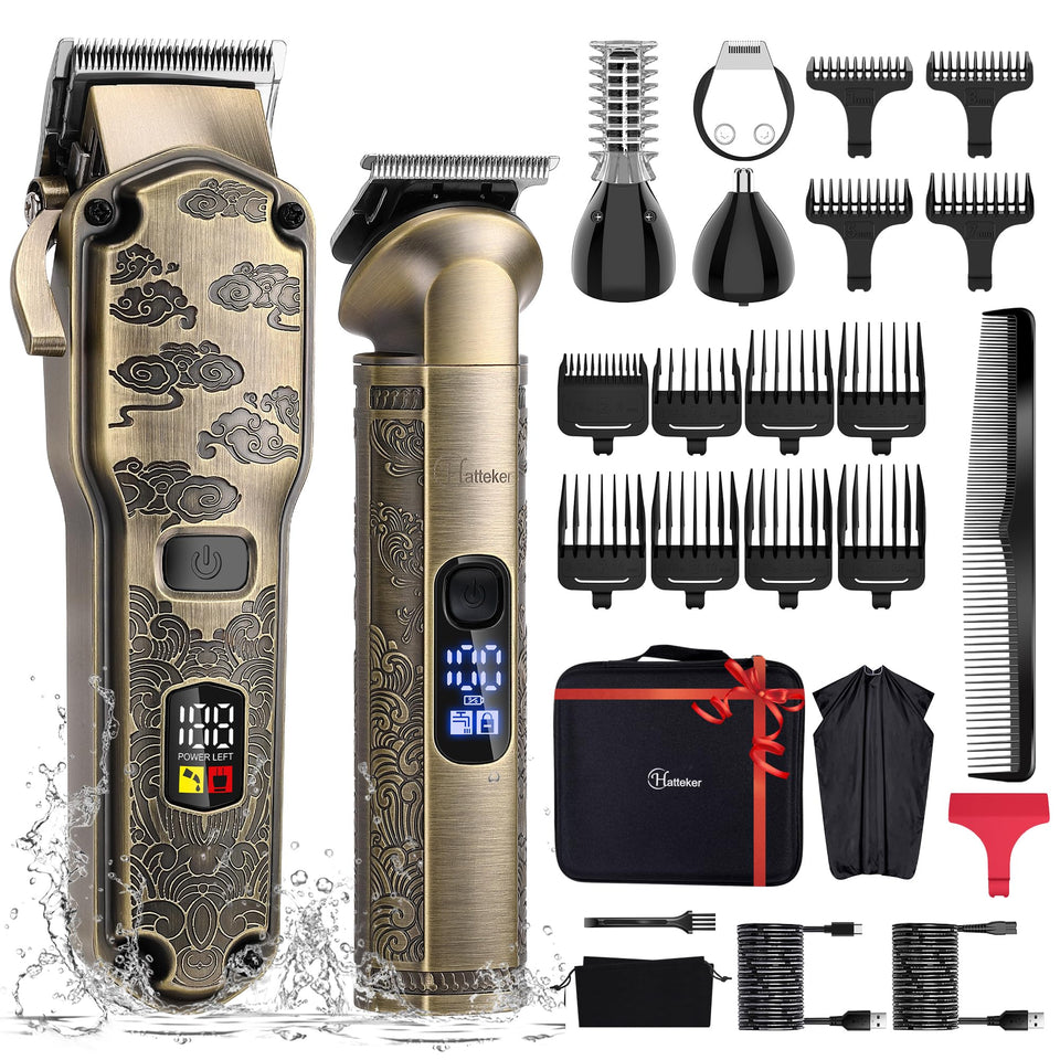 Hatteker professional hair clipper large barber blade for precise fades