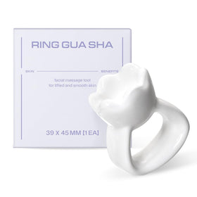HAUA Ring Gua Sha ceramic-glide for smooth facial massage.