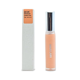 Haus Labs Triclone concealer application showing buildable medium coverage