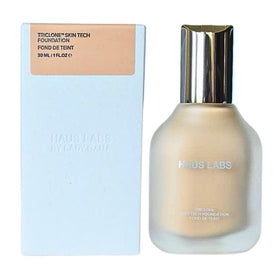 Haus Labs Triclone foundation bottle in 160 Light Neutral for a natural, luminous finish.