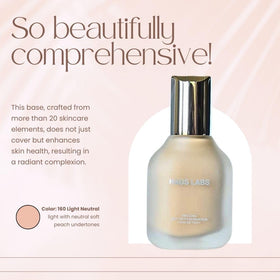 Vegan, gluten-free, cruelty-free branding on the foundation bottle.
