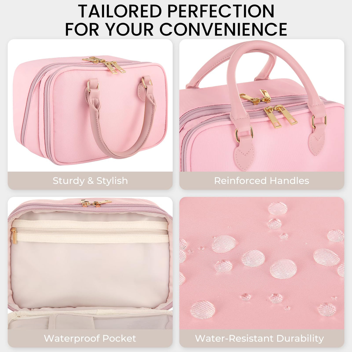 HauteHues EVA pocket keeps brushes secure and clean inside.