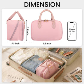 HauteHues multiuse toiletry bag doubles as cosmetic and travel storage.