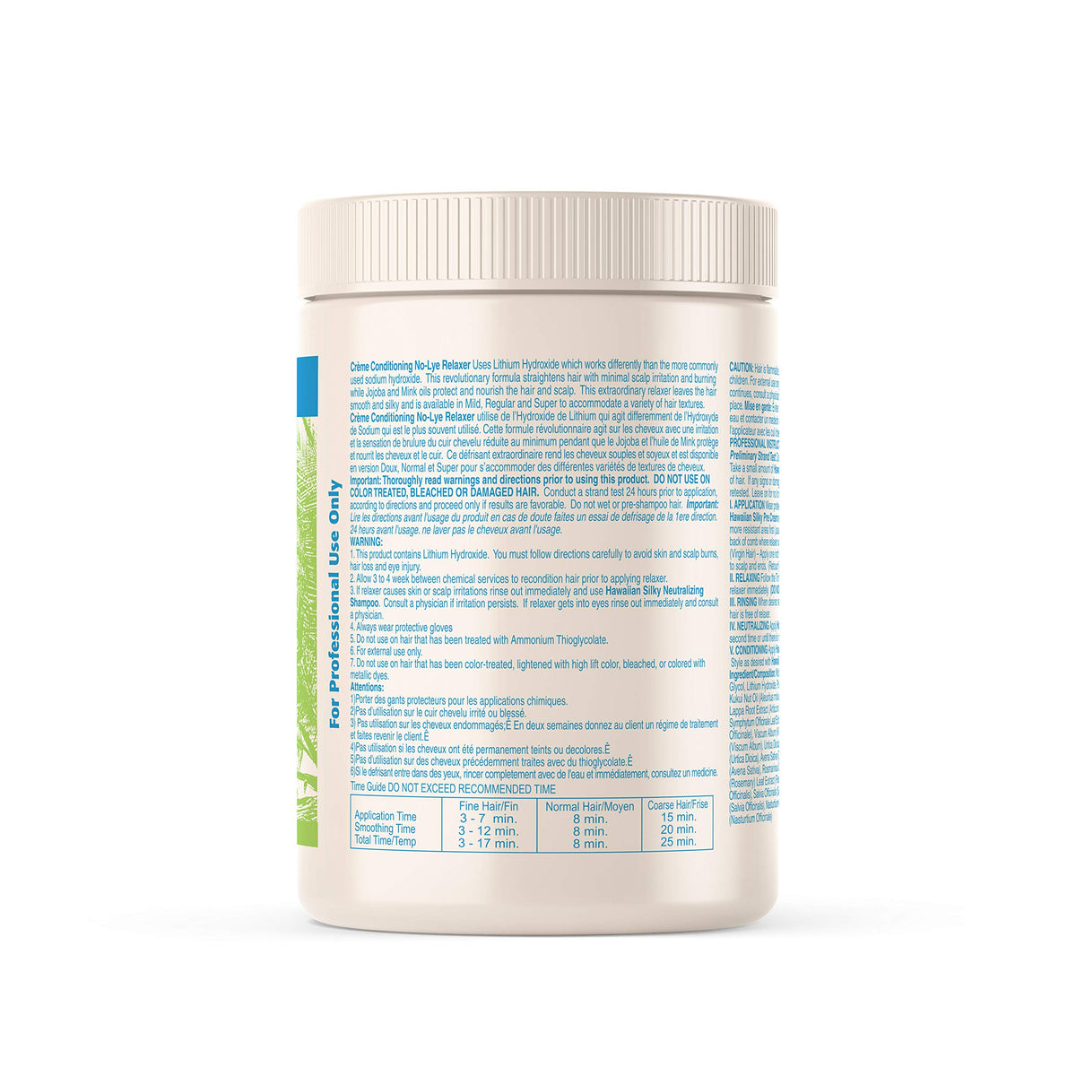 Hawaiian Silky relaxer label highlighting 20 oz size for home use