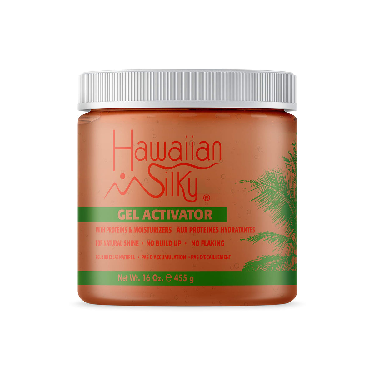 Hawaiian Silky Texturizing Gel Activator bottle highlighting color-treated hair shine