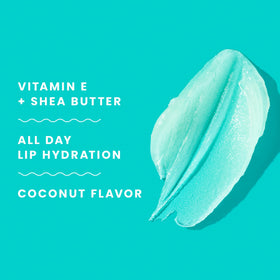 Hawaiian Tropic lip balm Island Coconut SPF 30 label close-up communicates sun protection on lips