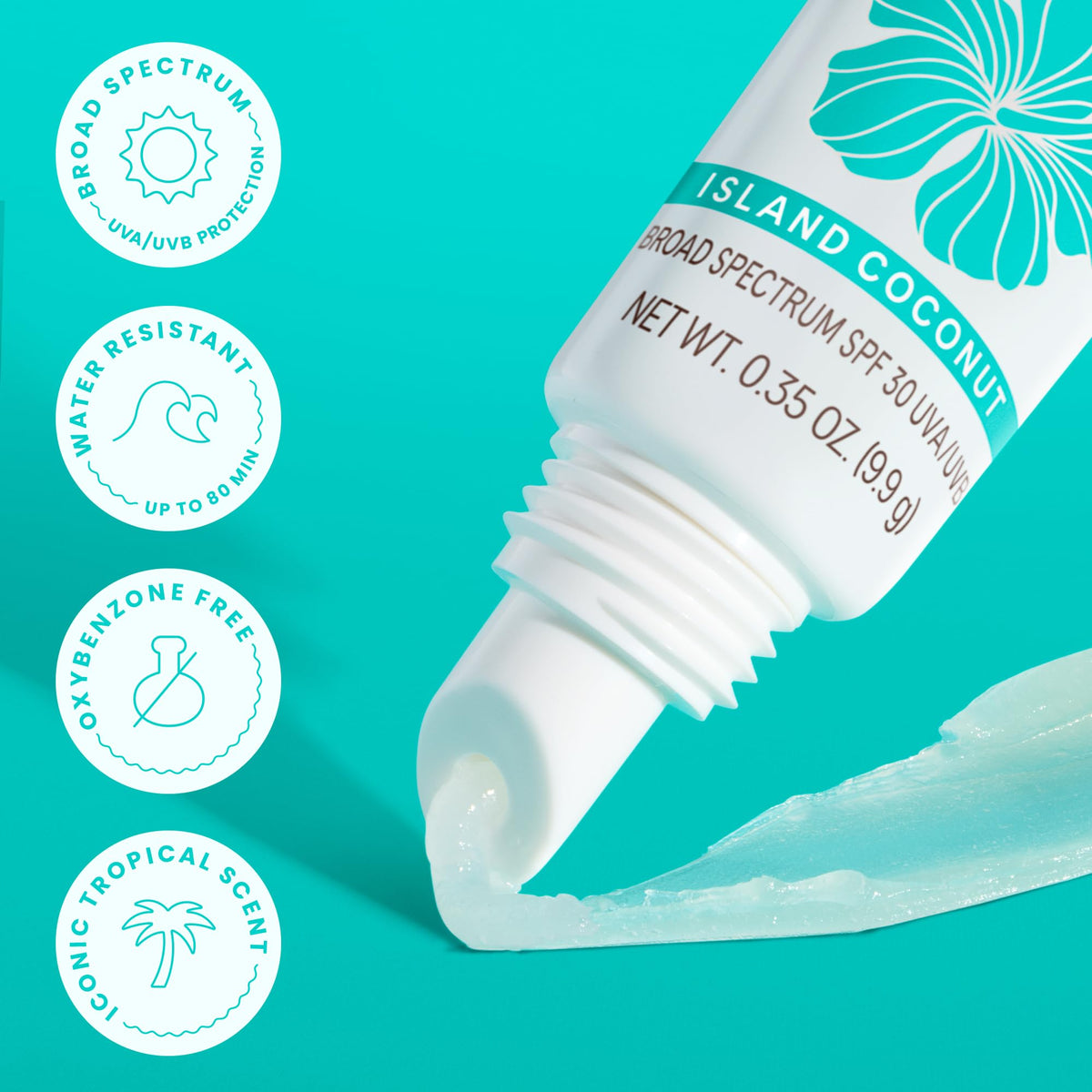 Hawaiian Tropic lip balm Island Coconut water resistance icon