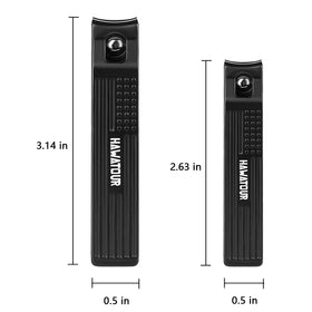 HAWATOUR durable zinc alloy clippers maintain sharpness over time.