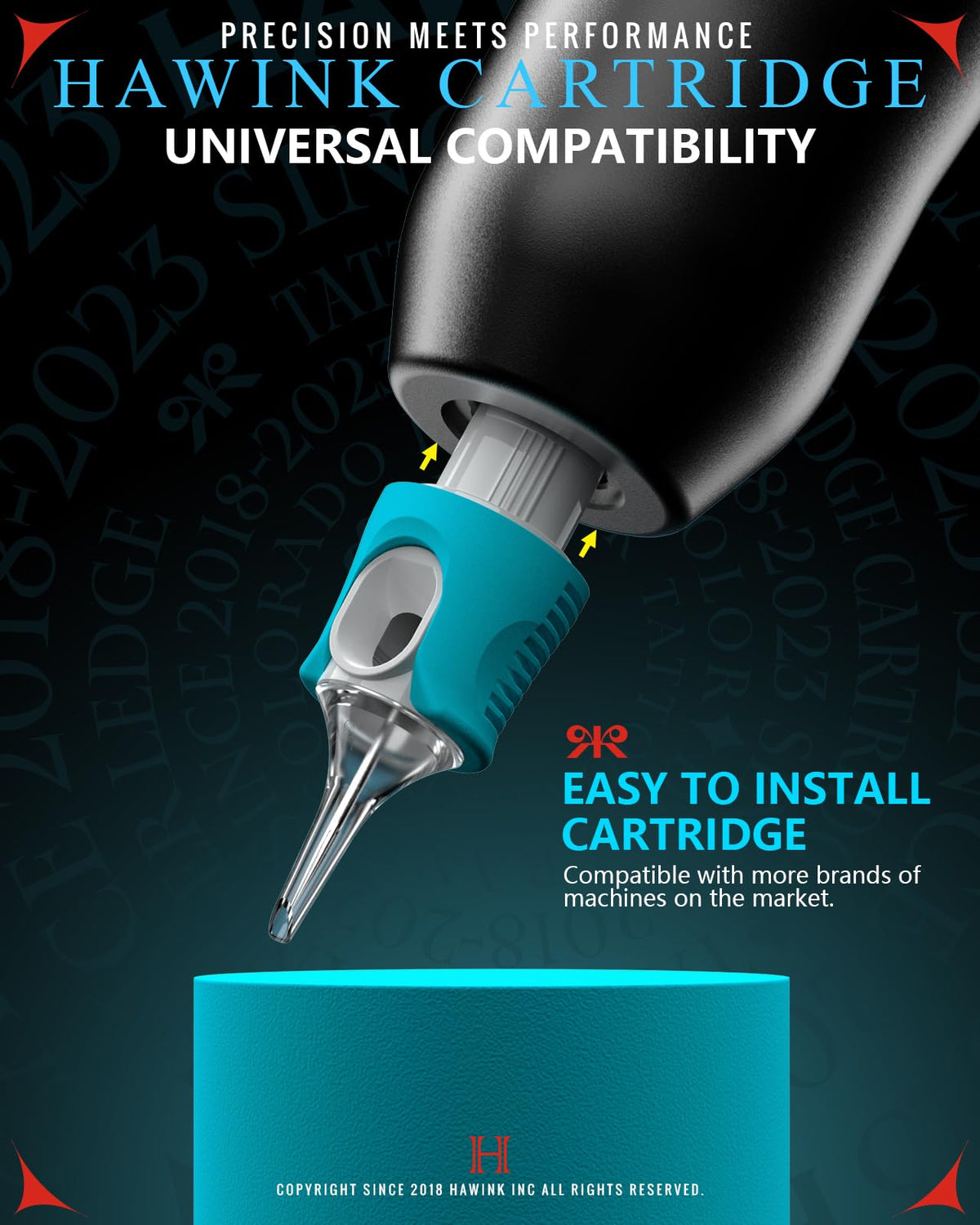 HAWINK disposable membrane blue packaging for safe single use