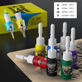 HAWINK lightweight, quiet tattoo pen reduces hand fatigue during sessions.
