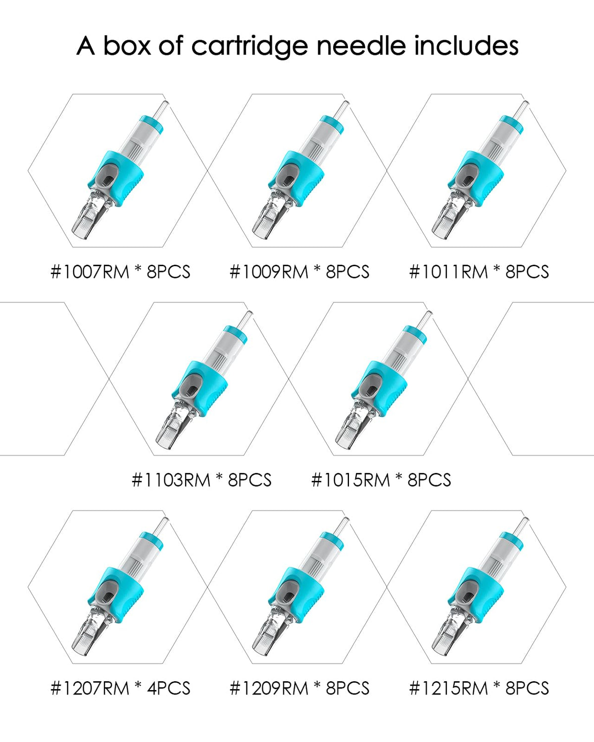 HAWINK semi-transparent bevel tips improve needle visibility during sessions