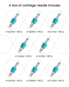 HAWINK semi-transparent bevel tips improve needle visibility during sessions