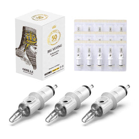 HAWINK tattoo cartridge needle 10 bugpin curved 27 for smooth shading and precise lines