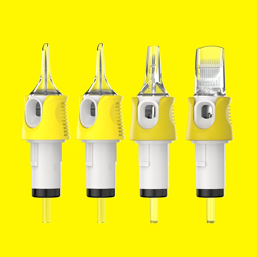 HAWINK tattoo cartridges 40pcs box neatly arranged for efficient sessions.