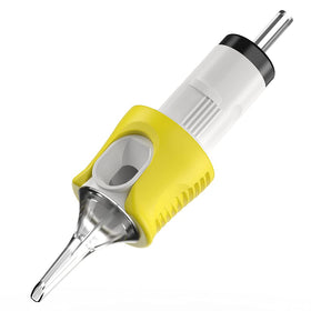 HAWINK tattoo cartridges 40pcs semi-transparent bevel tips for easy observation.