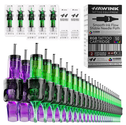 HAWINK 50pcs packaging highlights organized storage for professionals.