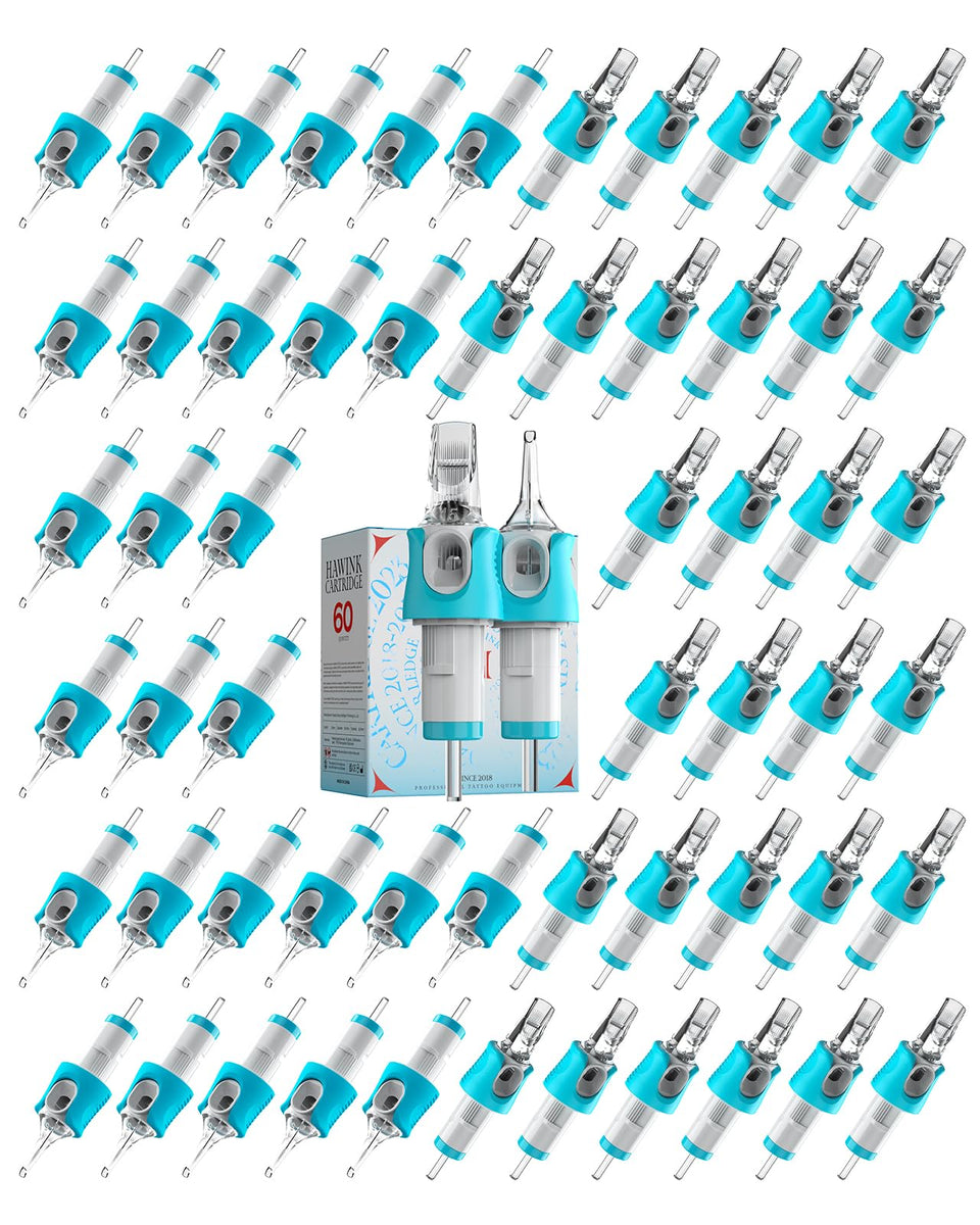 HAWINK tattoo needle cartridge set with mixed sizes for versatile shading and lining