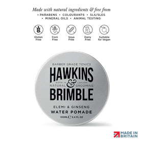 Hawkins & Brimble male grooming routine scene suggests versatile looks.