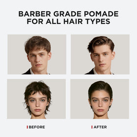 Hair with natural matte finish using Hawkins & Brimble Matt Clay.