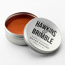 Hawkins & Brimble vegan label packaging communicates cruelty-free formula.