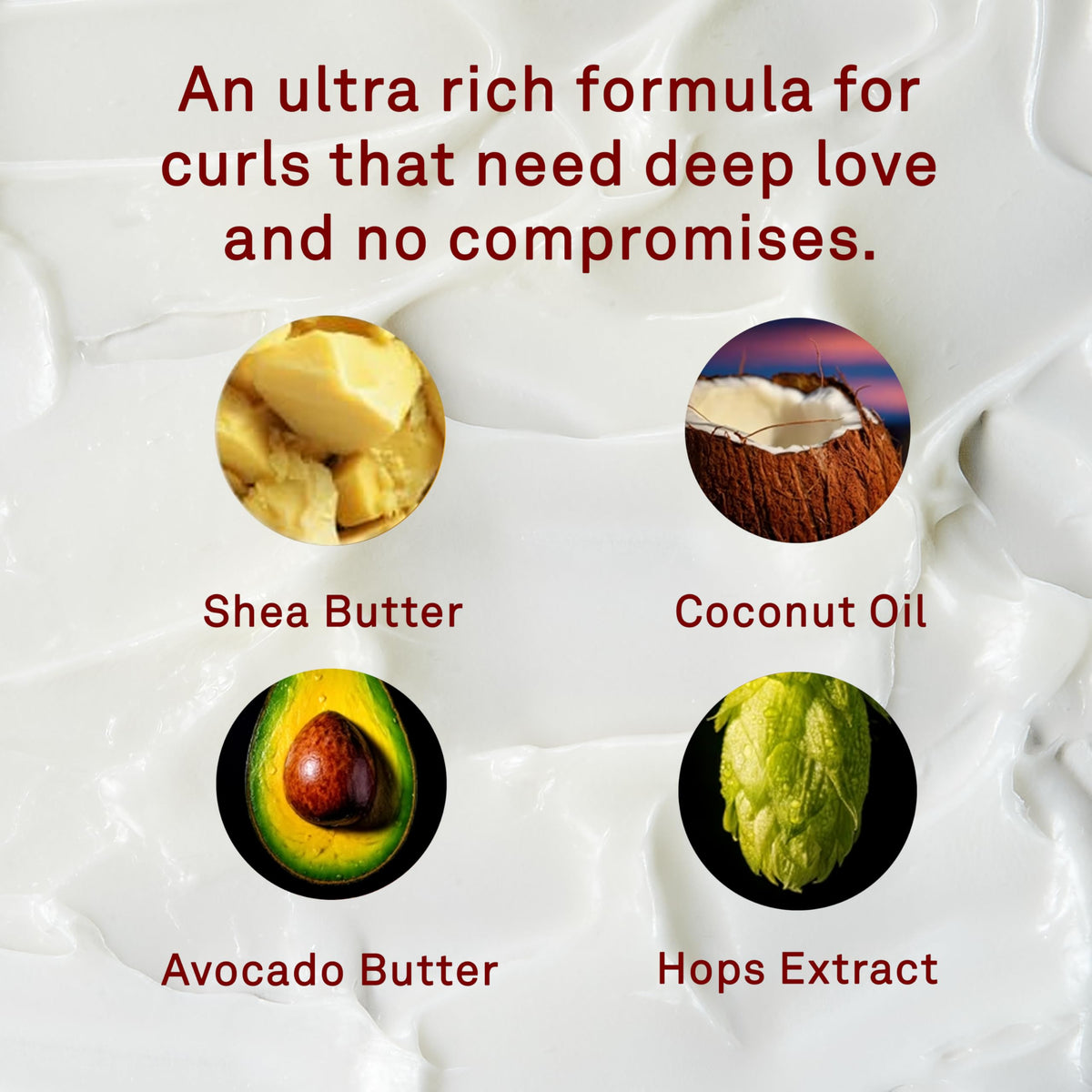 Sandalwood Ultrasuede scent enhances your curl care ritual.