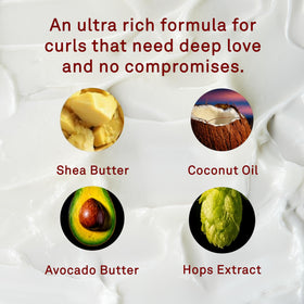 Sandalwood Ultrasuede scent enhances your curl care ritual.