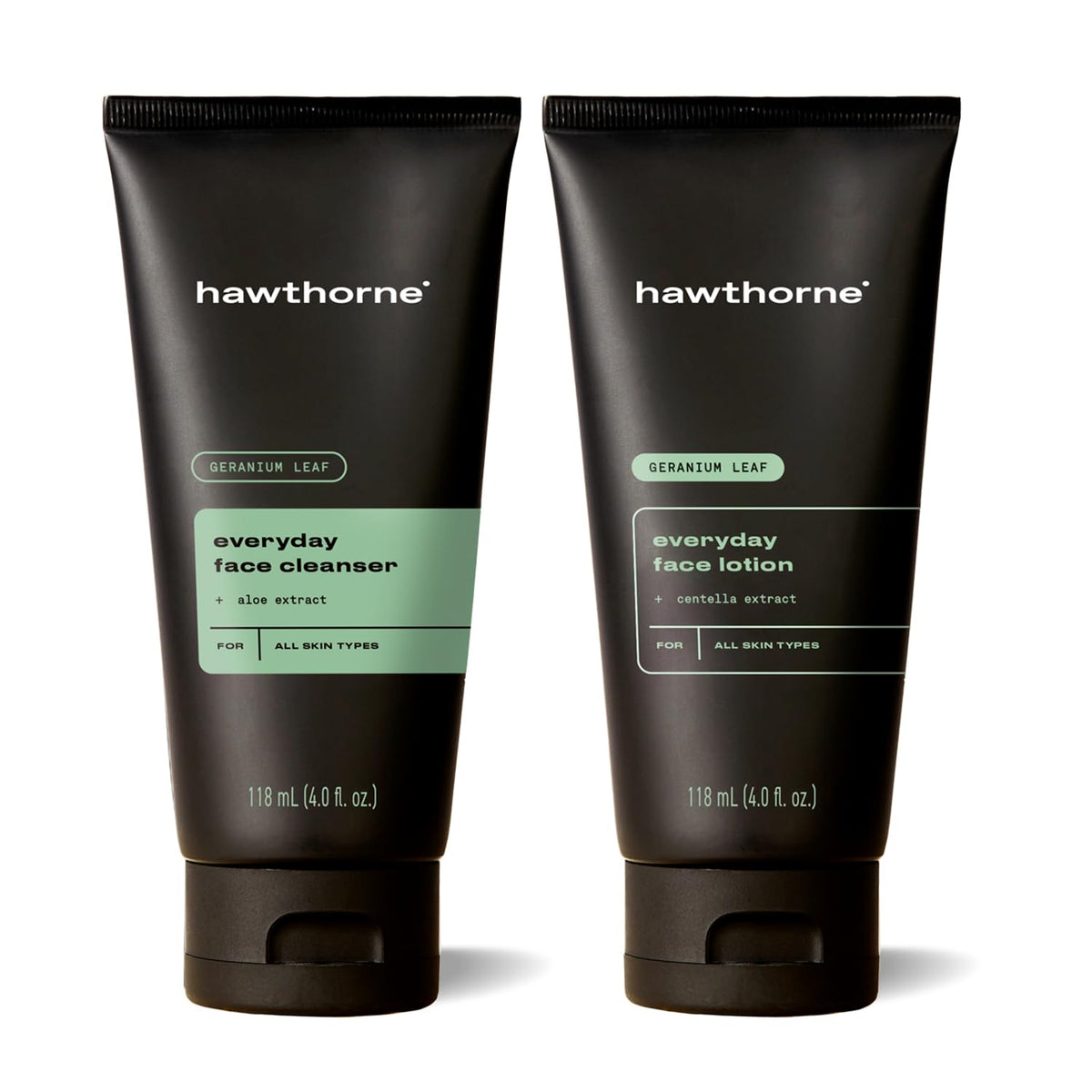 Hawthorne Everyday Men's Skin Care Kit box front shows packaging for a daily routine.