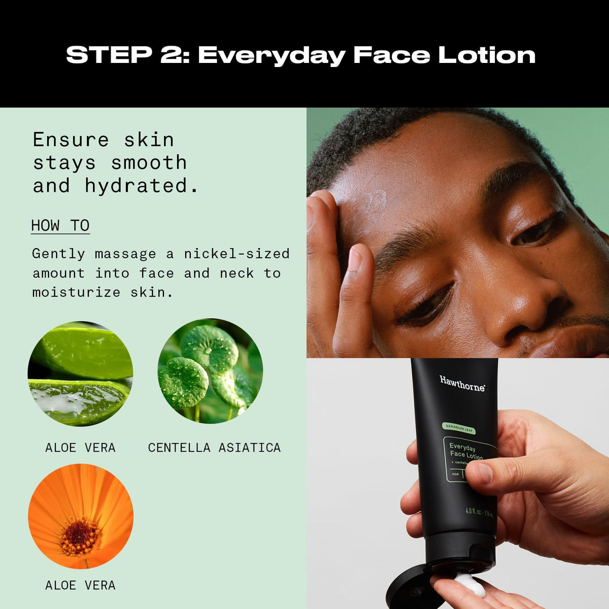 Hawthorne Geranium leaf scent evokes natural freshness without overpowering fragrance.