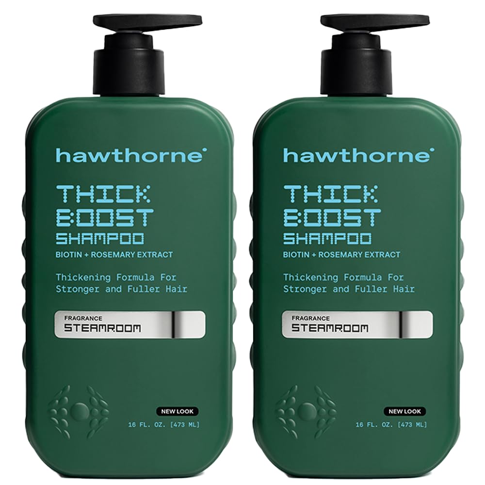 Hawthorne Thick Boost bottle front highlights thinning hair support