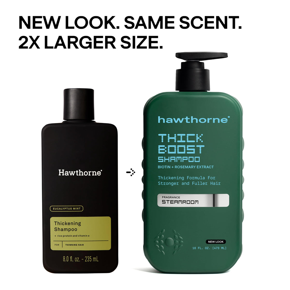 Hawthorne Thick Boost foaming lather demonstrates rich cleansing for hair