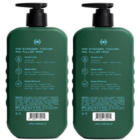Hawthorne Thick Boost routine scene shows daily hair care benefits